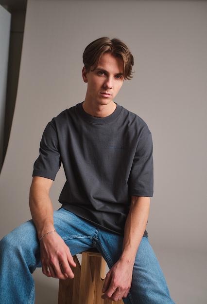 Holzweiler Ranger Cracked Logo Tee Grey